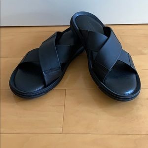 Luxurious Black To Boot Italian made Sandals